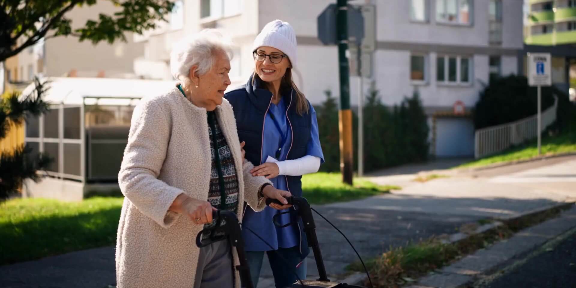 Senior Living Terms someone explaining senior living terms to an older adult