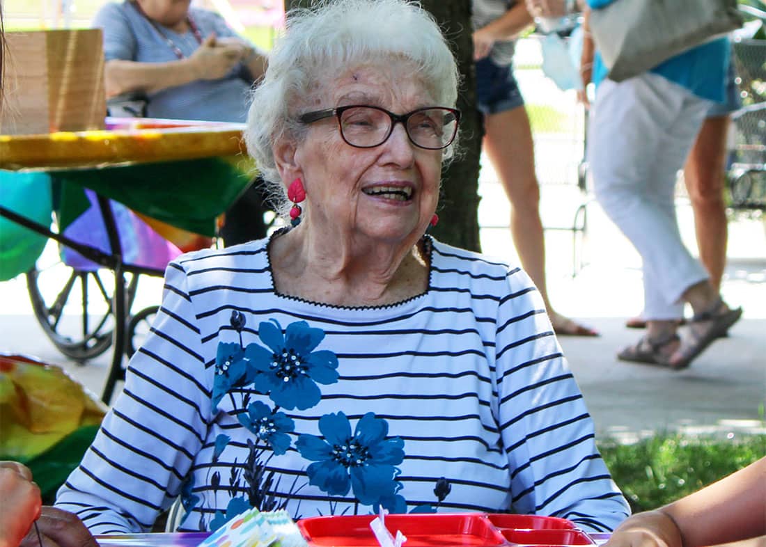RG Resident Smiling - 1 elderly resident smiling