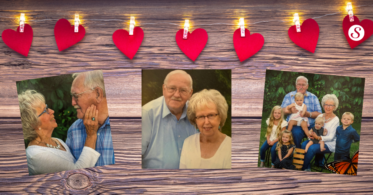 02-2026-02 Blog Cover Art background with wood and hearts and photos of an elderly couple and their family