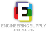 engineering-supply-logo colorful squares with rounded edges behind an uppercase E with the business name at the bottom